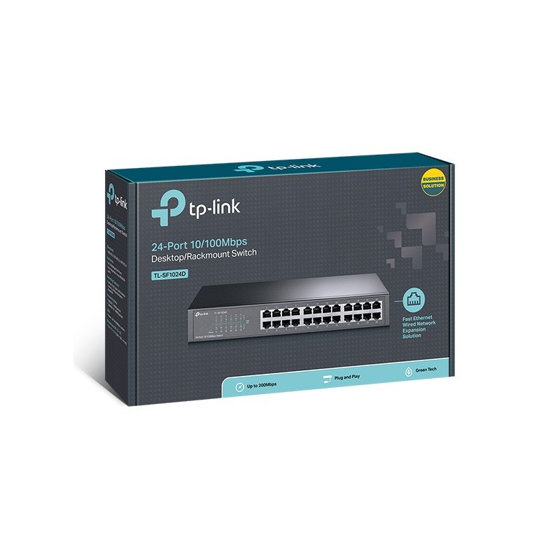 SWITCHEUR TP-LINK 24 PORTS 10/100 TL-SF1024D BOITIER