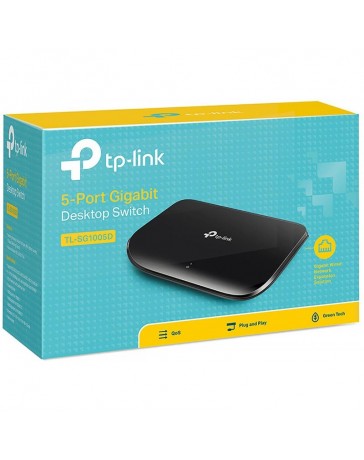 SWITCHEUR TP-LINK TL-SG1005D 5 PORT 10/100/1000M PLASTIC