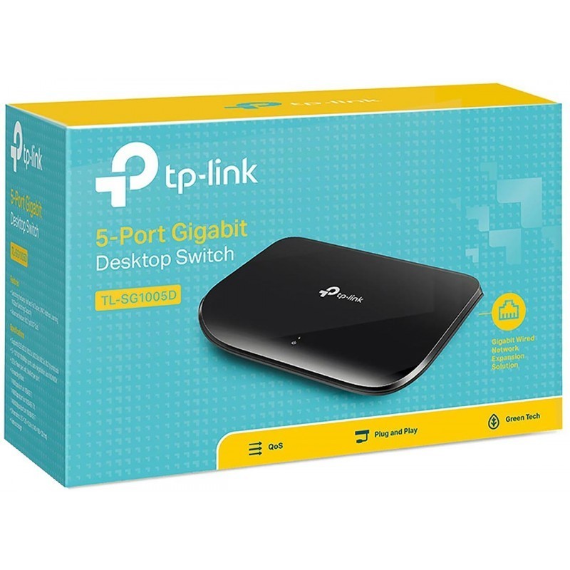 SWITCHEUR TP-LINK TL-SG1005D 5 PORT 10/100/1000M PLASTIC