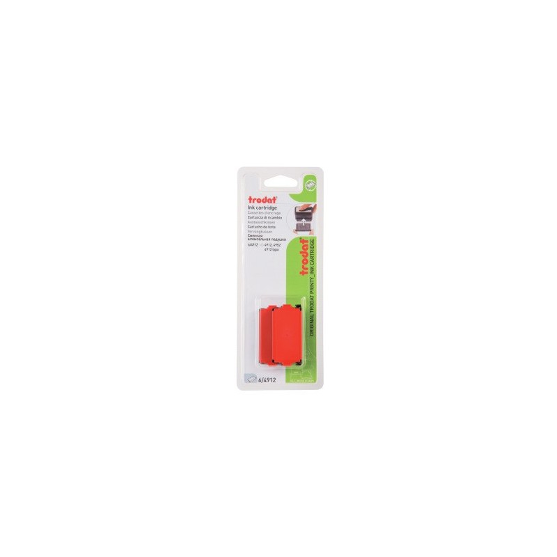 ENCREUR 6/4912 ROUGE TRODAT 2PCS