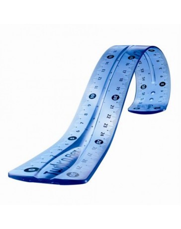 Règle plate Maped Twist'n Flex 30cm flexible Couleur Bleu