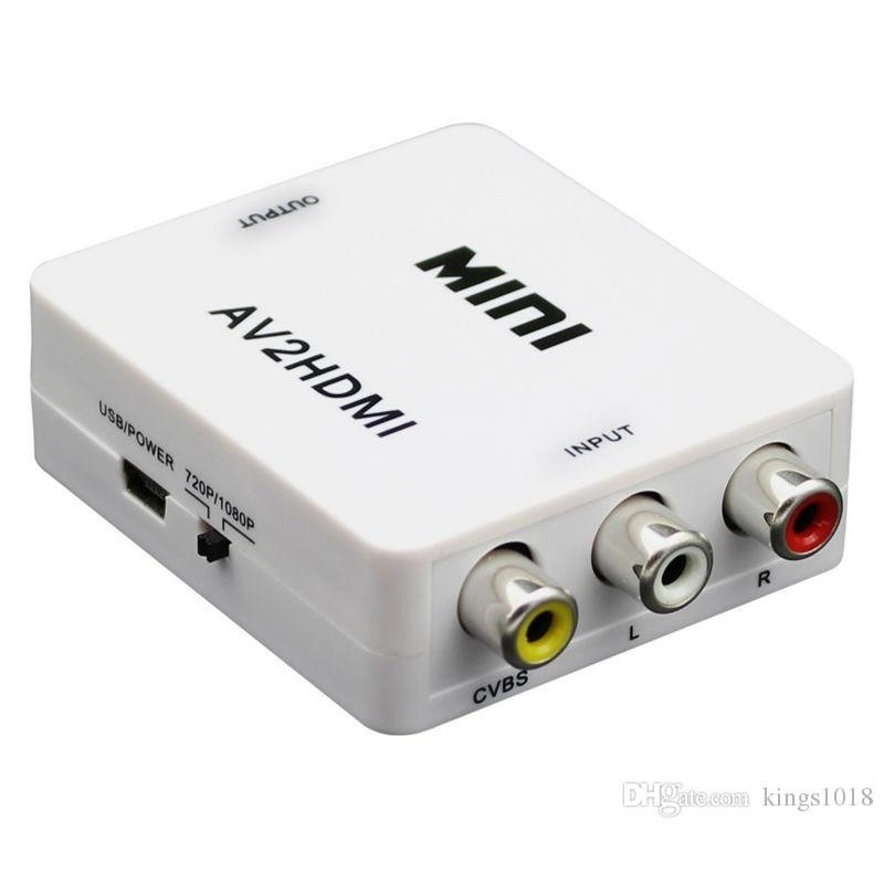 CONVERTISSEUR RCA TO HDMI MINI HD VIDEO 1080P EDS AV2HDMI