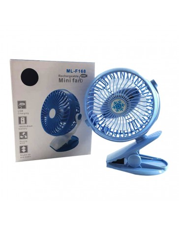 VENTILATEUR MINI RECHARGE USB REF ML-F168