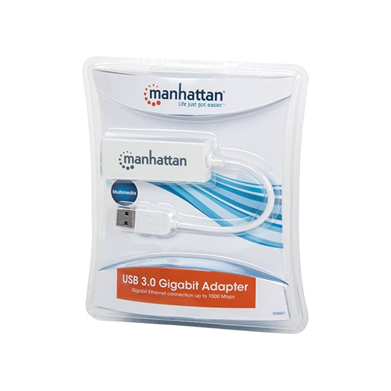 ADAPTATEUR USB 3.0 TO GIGABIT RJ45 506847 MANHATTAN