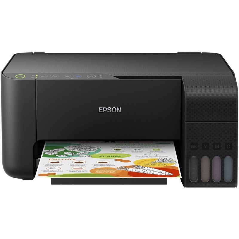 Imprimante Jet d'Encre à Réservoir Intégré EPSON ECOTANK L3150 3En1 Couleur- Wi-Fi+ RAME PAPIER 500F