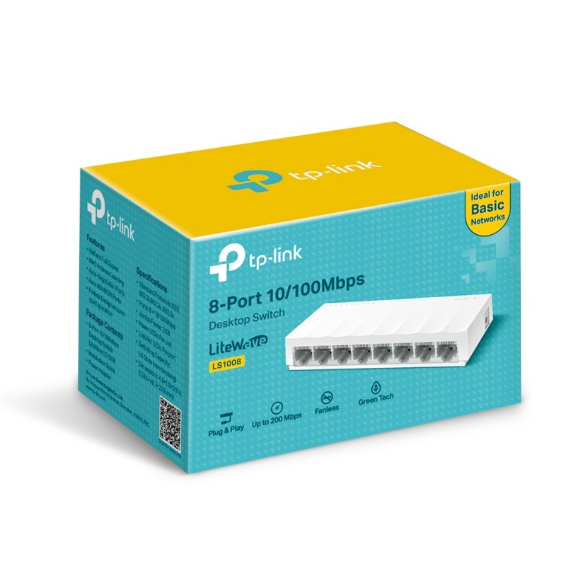 Switch TP-LINK TL-LS1008D 8 Ports Gigabit