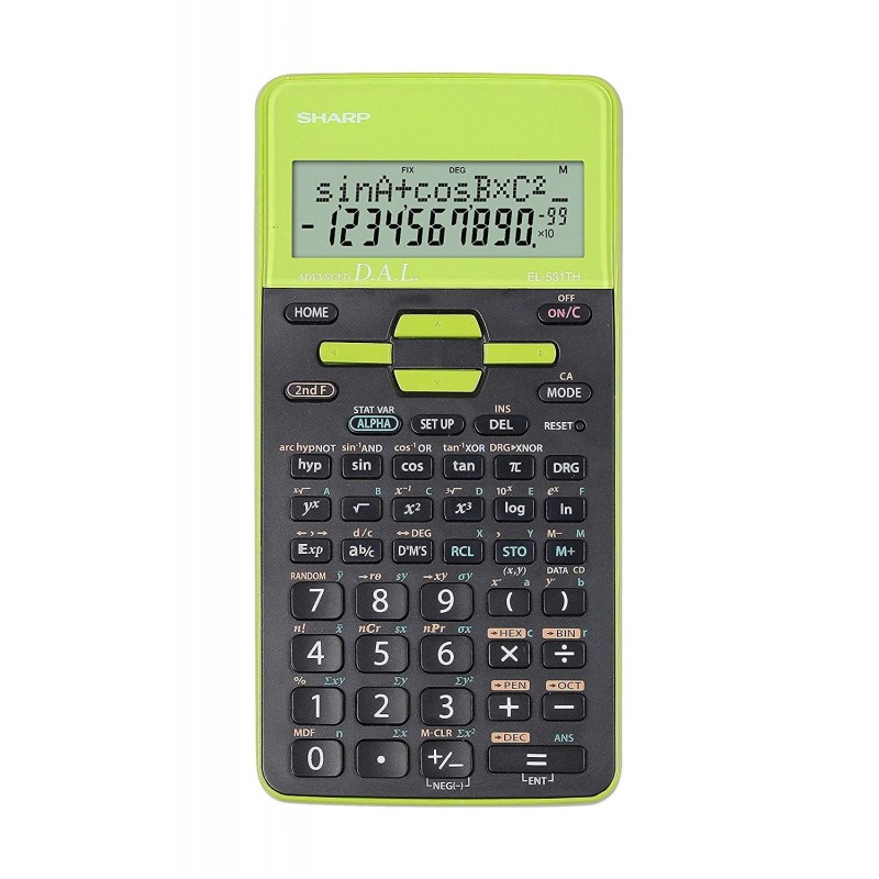 CALCULATRICE SHARP EL-531THB-GR