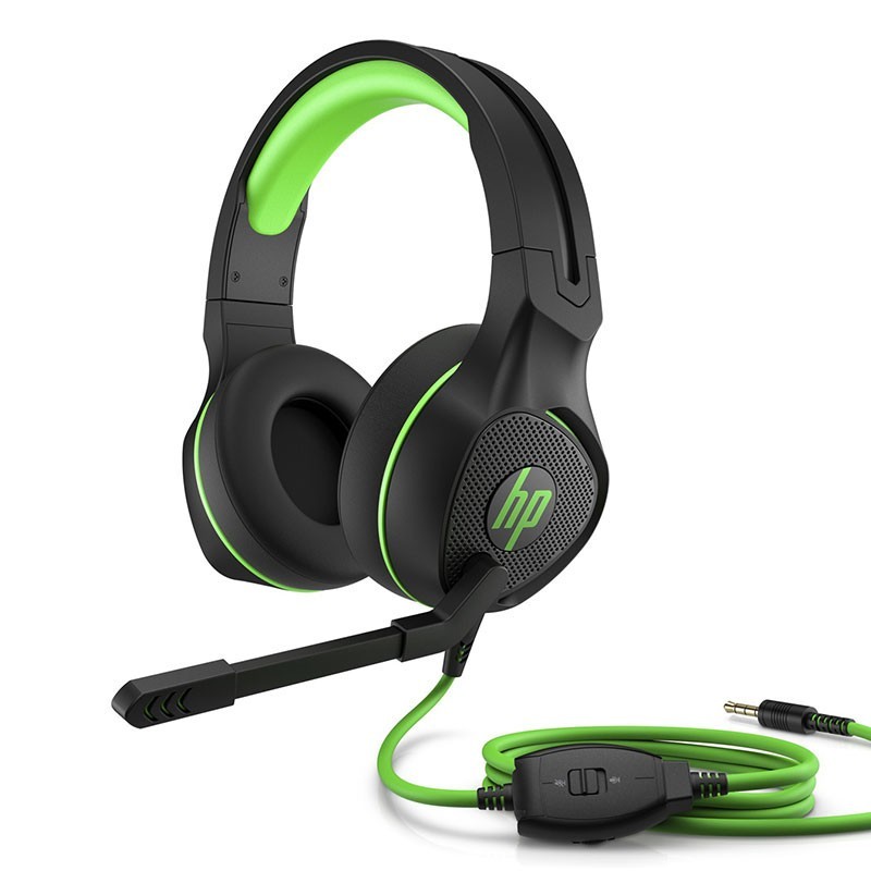 Micro Casque Gamer HP pavillion 400 Noir & Vert - 4BX31AA