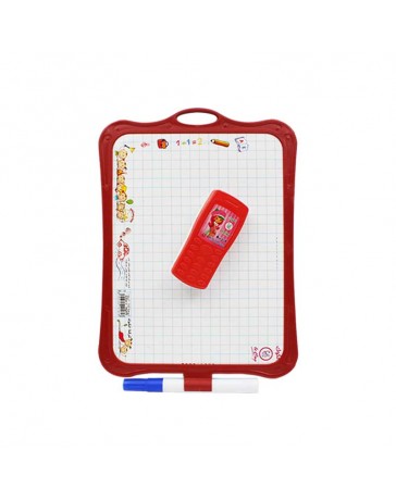ARDOISE 2EN1 +STYLO + CHIFFON LE COQ