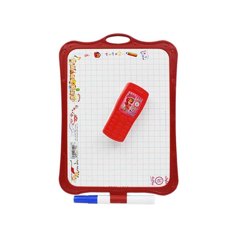 ARDOISE 2EN1 +STYLO + CHIFFON LE COQ