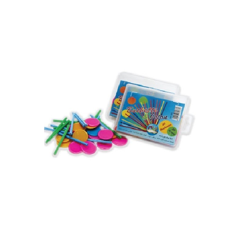 Buchette et jeton en boite cristal Majed