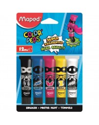 Gouache de 5 tubes 12ML MAPED