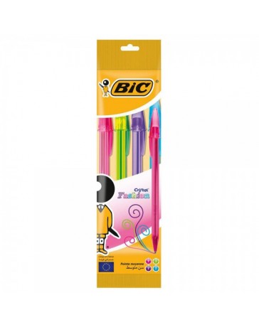 Pochette stylo de 4 cristal fashion -BIC-