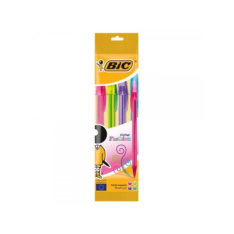 Pochette stylo de 4 cristal fashion -BIC-