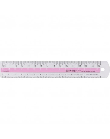 REGLE PLATE 15CM ALUM BJ-3001