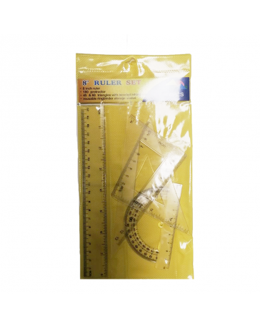 POCHETTE GEOM PM RULER SET 4PCS