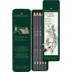 SET DE 5 CRAYONS GRAPHITE AQUARELLE