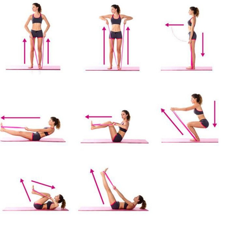 Elastique de fitness 5 pcs