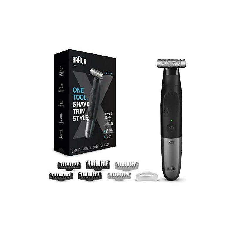 RASOIR -TONDEUSE RECHARGEABLE BRAUN SERIE X NOIR XT5200
