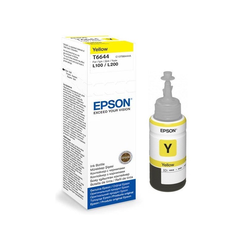 Bouteille d'encre Epson T6644 Yellow 70ml