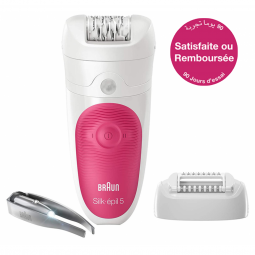 ÉPILATEUR  BRAUN RECHARGEABLE SÉRIE 5 - SE5-513 - ROSE