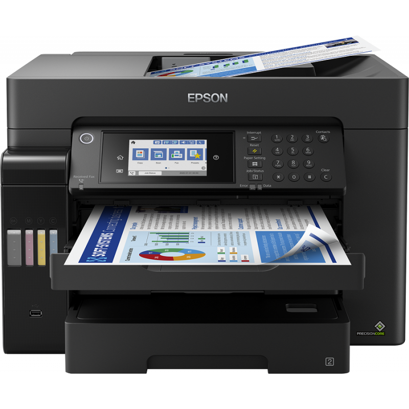 IMPRIMANTE À RÉSERVOIR INTÉGRÉ MULTIFONCTIONS 4 EN 1 EPSON ECOTANK L15160 A3+