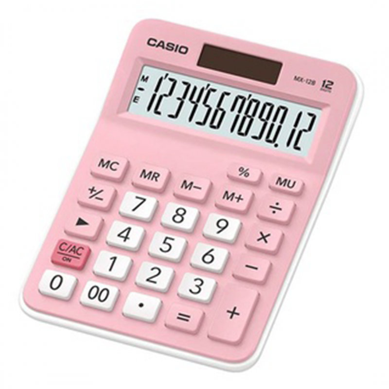 CALCULATRICE CASIO MX-12B-BK ROSE