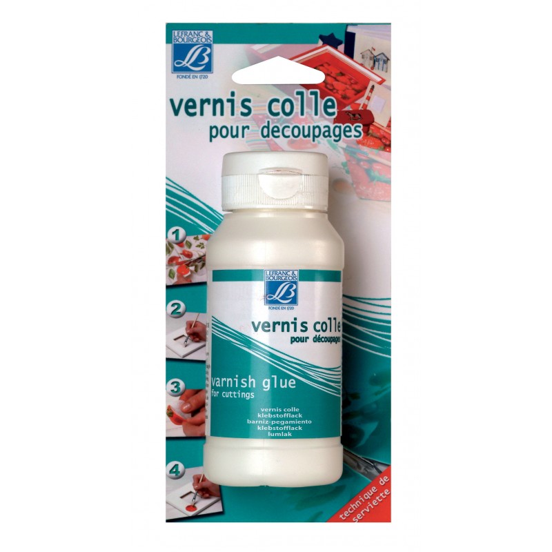 Vernis Colle Laque de Découpage 250 ml (contenance économique), technique  du serviettage de Le Basique, 12,74 €