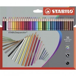 POCH 36 CRAYONS COULEUR 1636-7 AQUARELLE STABILO