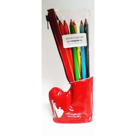 PACK DE 6 CRAYON COULEURS EAGLET ZOOM-PRO