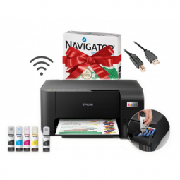 Imprimante Jet d'Encre à Réservoir Intégré EPSON ECOTANK L3150 3En1 Couleur- Wi-Fi + RAME PAPIER