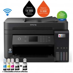 IMPRIMANTE  EPSON À RÉSERVOIR INTÉGRÉ L6270 3EN1 COULEUR - NOIR (C11CJ61404)