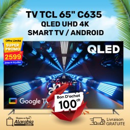TV 65" TCL  QLED UHD 65C635 GOOGLE TV