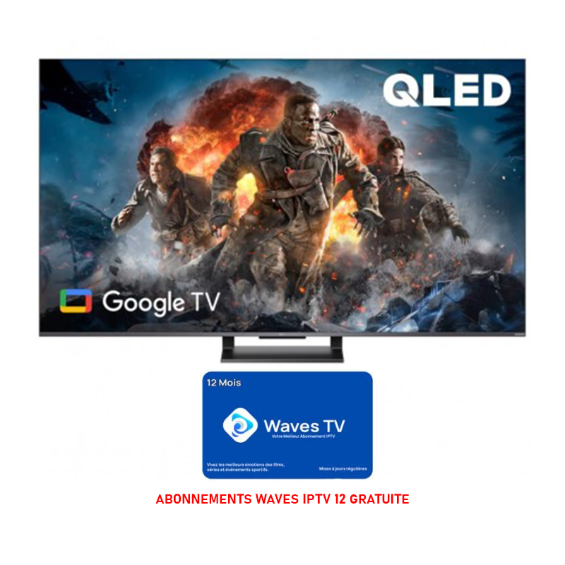 TV TCL 55" QLED UHD 4K / SMART TV / GOOGLE TV (55C735)
