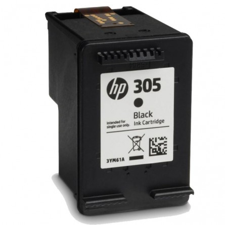 Cartouche D'encre Noire HP 305 Originale - Pour Imprimantes Deskjet Et Envy - 13