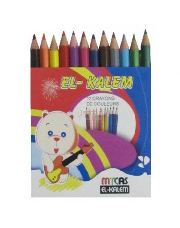 CRAYON COULEUR DE 12 EL KALEM 12/9