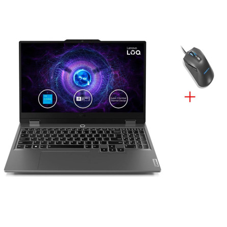 PC PORTABLE GAMER LENOVO LOQ3 I5 12EN GEN  24G/512GSSD 83GS00G1FG +SOURIS