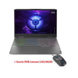 PC PORTABLE GAMER LENVO LOQ I5 12GEN 16G/512GSSD +SOURIS 83LK006SFG