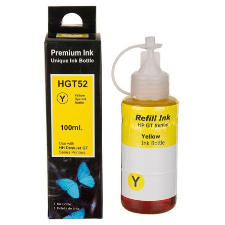 BOUTEILLE ADAPT HP HGT52 YELLOW 100ML PREMIUM INK