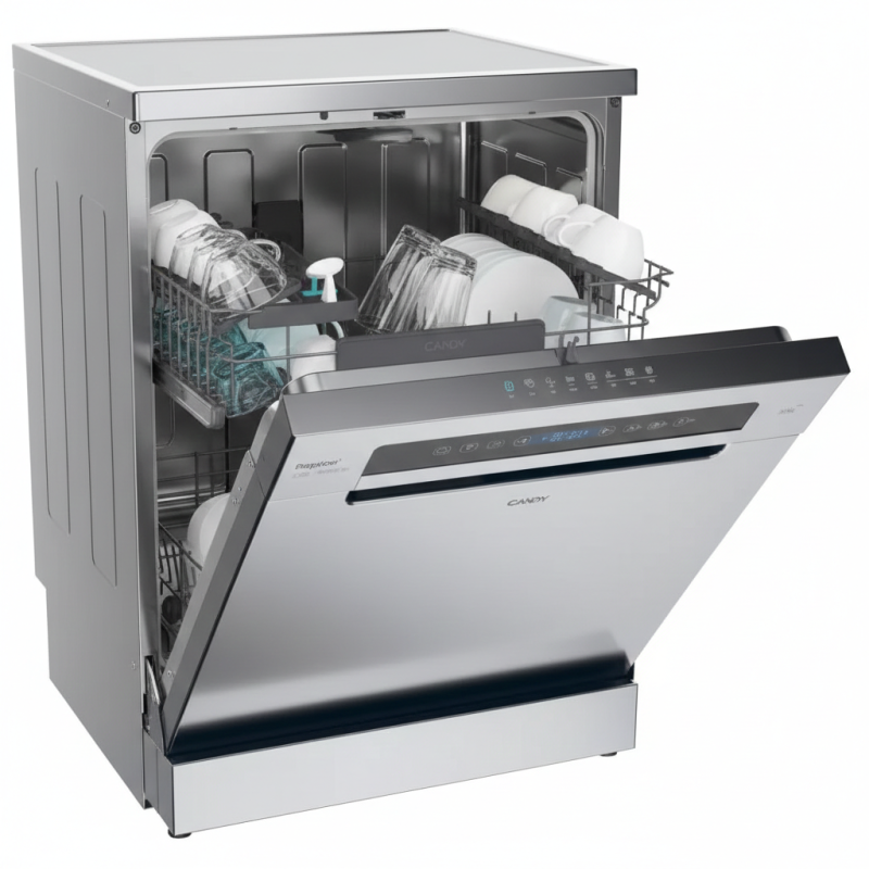 LAVE VAISSELLE CANDY CF6C4F0X INOX 16 COUVERTS