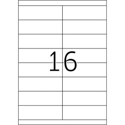 ETIQUETTE TOP STICK LABELS A4 REF.8732  ( A4/16) 105X33.8