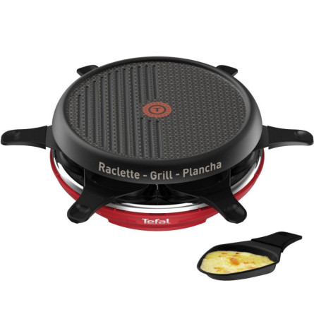 Raclette Multifonction Colormania 3en1 TEFAL RE12A512 850W - Noir&Rouge