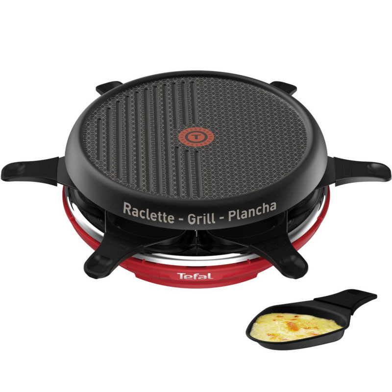 Raclette Multifonction Colormania 3en1 TEFAL RE12A512 850W - Noir&Rouge