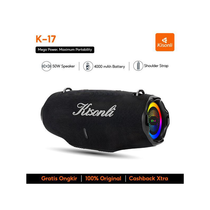 HAUT PARLEUR SANS FIL KISONLI K17 50W 4000MAH