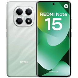 Smartphone Xiaomi Redmi Note 15 4G Vert avec écran 120Hz et 256Go de stockage.