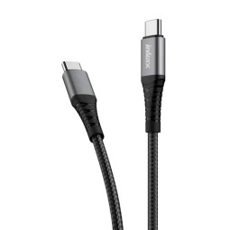 Câble USB-C vers USB-C Inkax CB-45 60W 1m noir – charge rapide et transfert données