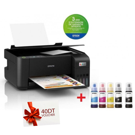 IMPRIMANTE À RÉSERVOIR INTÉGRÉ EPSON ECOTANK L3210 3EN1(C11CJ68403)