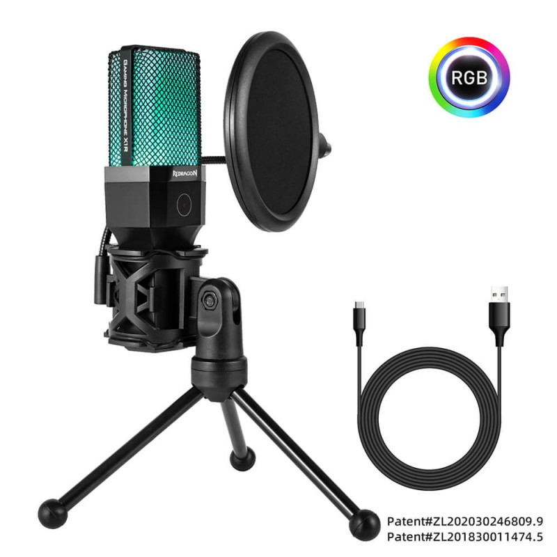 MICROPHONE GAMER REDRAGON ADENE GM212 NOIR