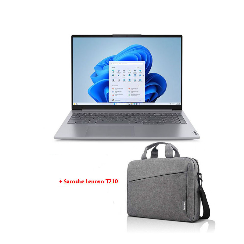 PC PORTABLE THINKBOOK E16 G8 IAL U7 16G/512GSSD GRIS 21SK001MFE + SACCOCHE