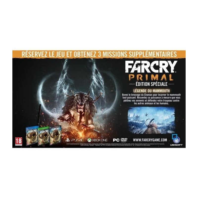 Jeu Xbox One Far Cry Primal Edition Spéciale